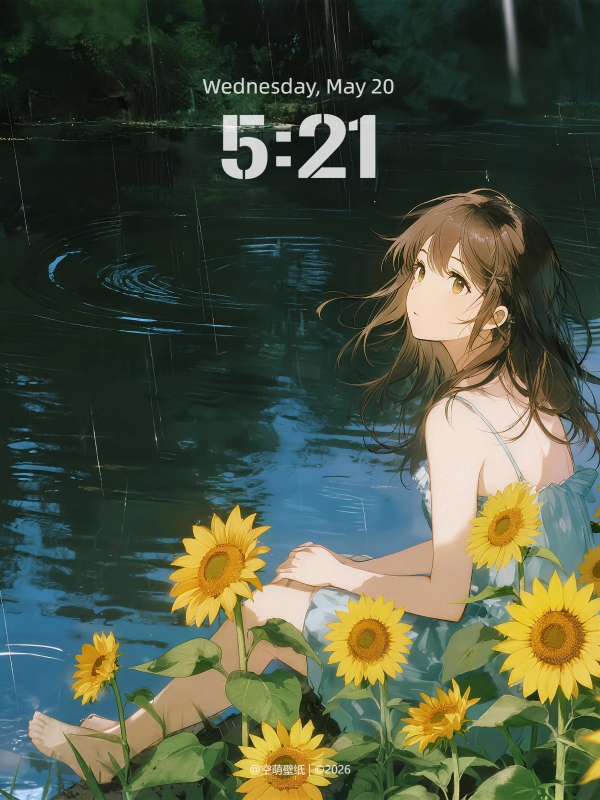 35水边向日葵