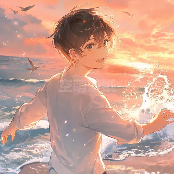 Q22-海边夕阳