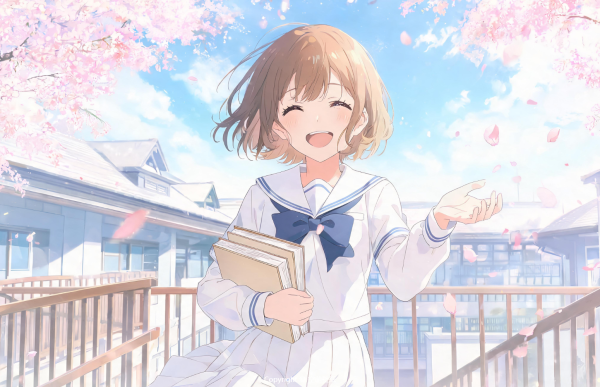 251制服樱花少女