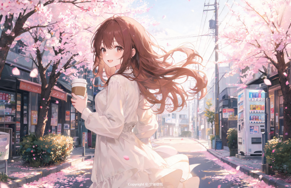 253樱花街道少女