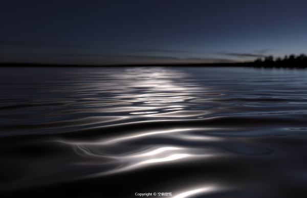 218夜晚黑色水域
